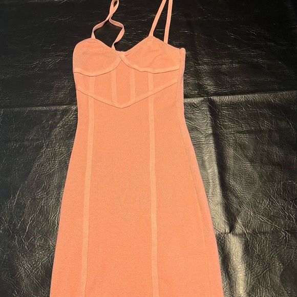 Cider rose bodycon knitted corset dress - Picture 3 of 3